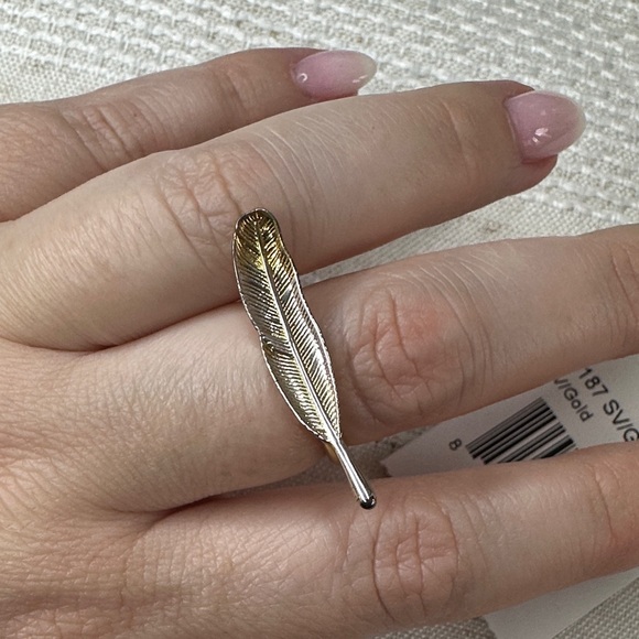 Coach Jewelry - COACH Gilded Feather Ring - size 8 - Style No. 55187